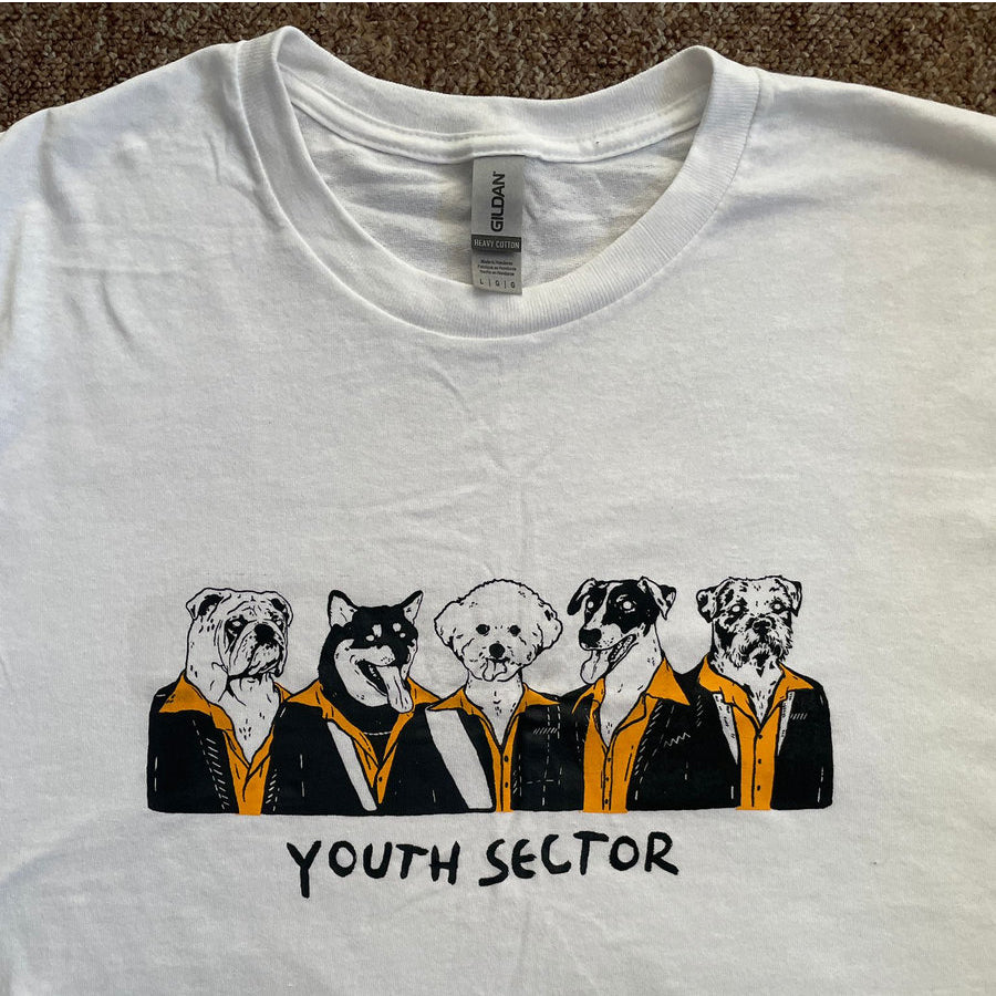 Youth Sector - Dogs in Suits T-Shirt on White